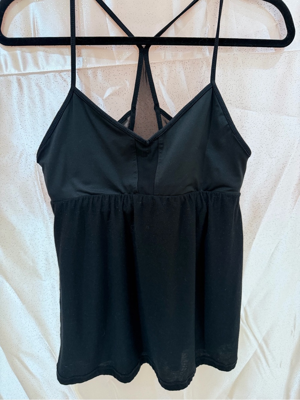 Alo Yoga Reversible Black Shelf-Bra Activewear Tank Top